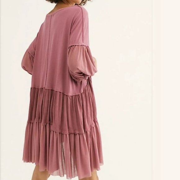 NEW! Free People Skye Tunic Tee Daphne - Picture 5 of 5